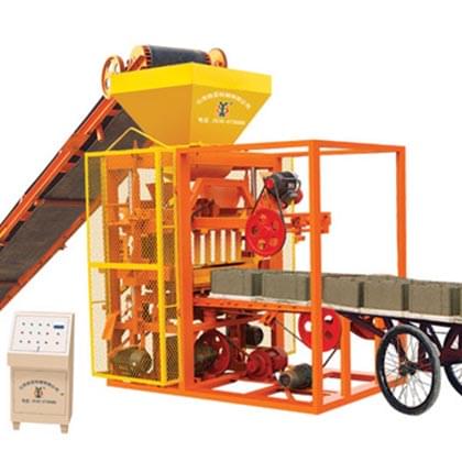 QTJ4-26 A Semi Automatic Concrete Block Making Machine