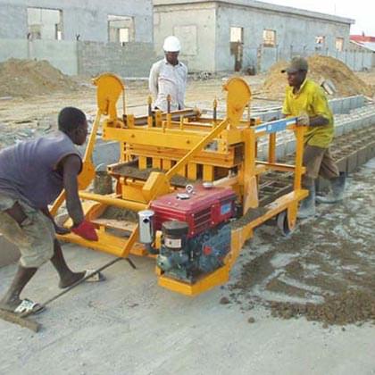 QM4-45 Diesel Mobile Concrete Block Making Machine