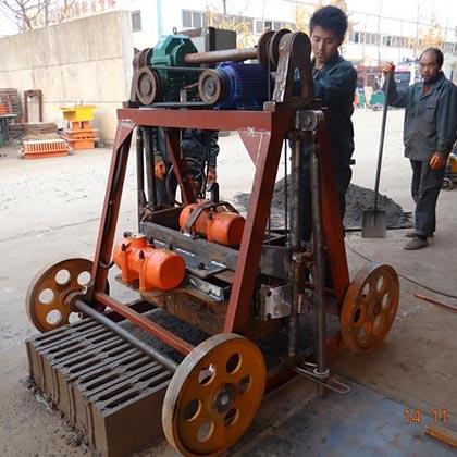QMY4-45 Electric Mobile Block Machine for Concrete Blocks